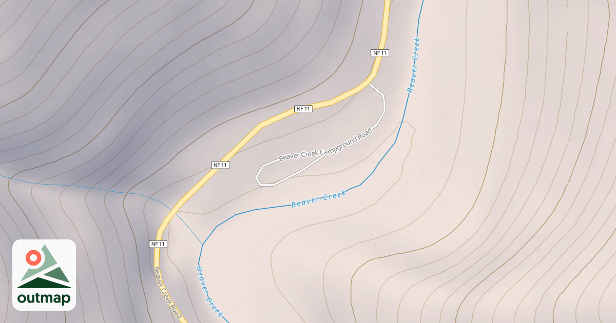 Map of BEAVER CR CG