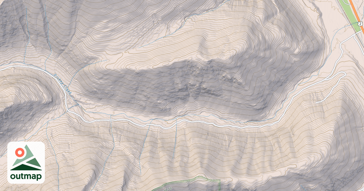 Map of DICKEY CREEK