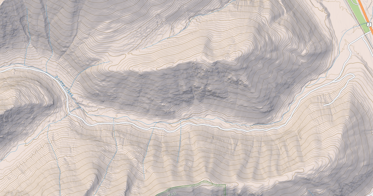 Map preview of DICKEY CREEK