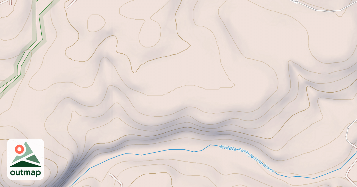 Map of MIDDLE FK. JUDITH ATV