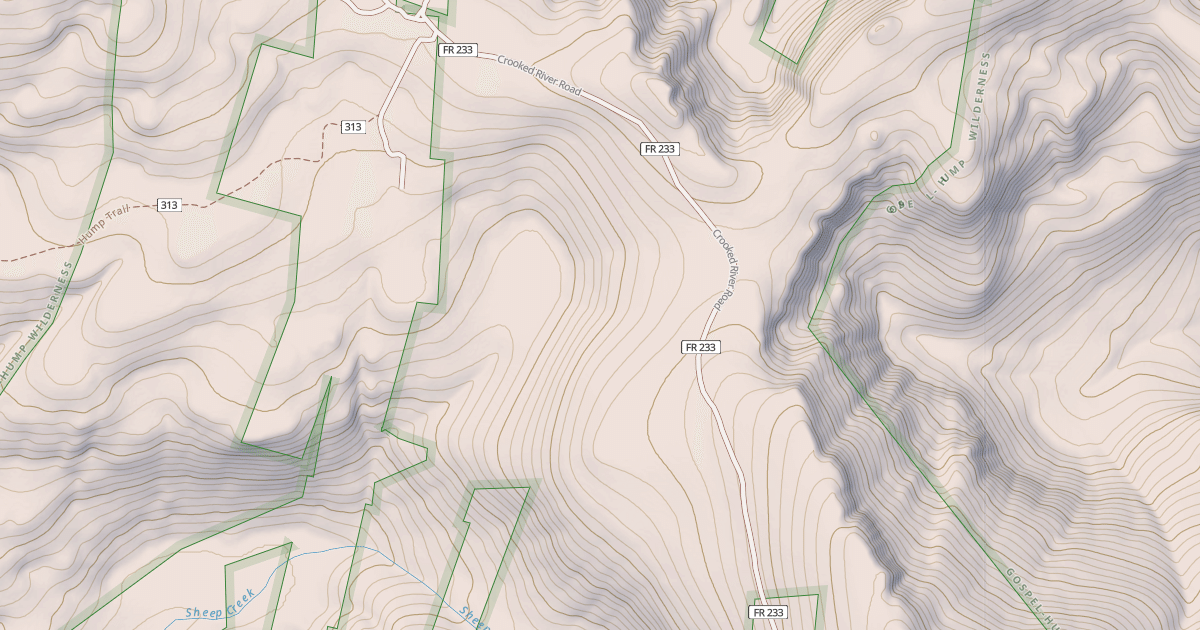 Map preview of CROOKED RIVER