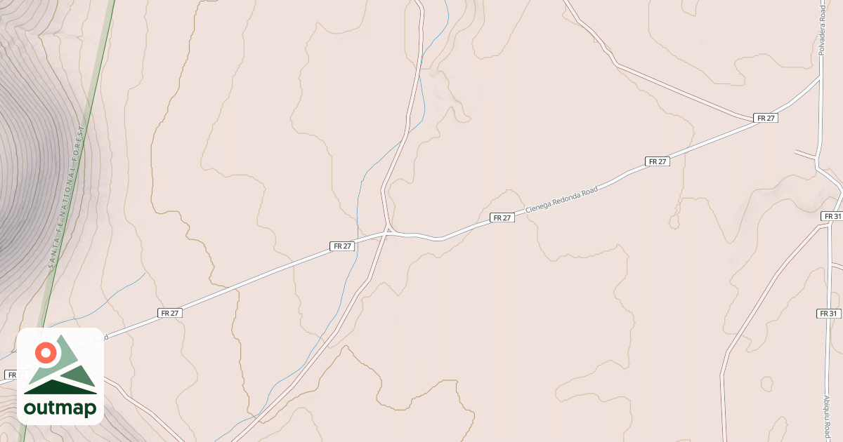 Map of CIENEGA REDONDA