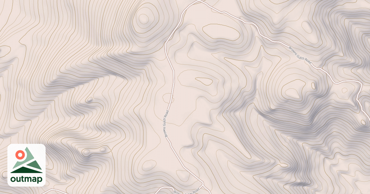 Map of BROWN GULCH