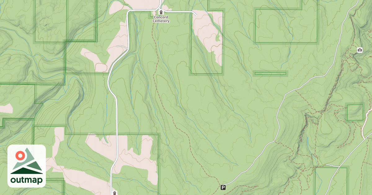 Map of CONCORD CHURCH RD