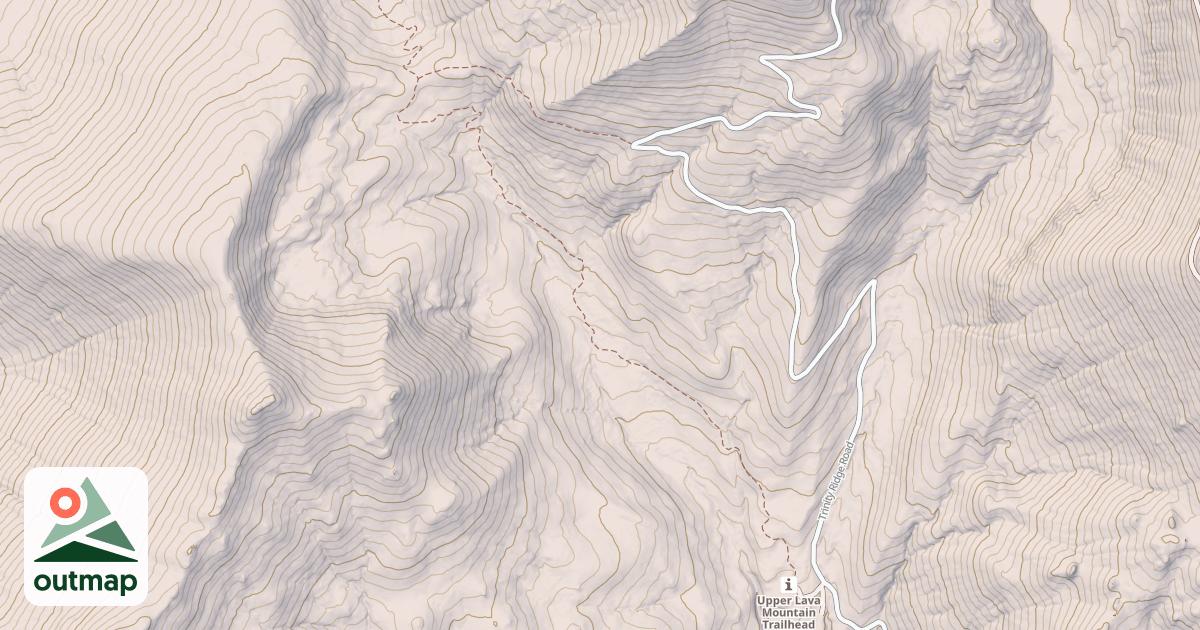 Map of Lava Mountain