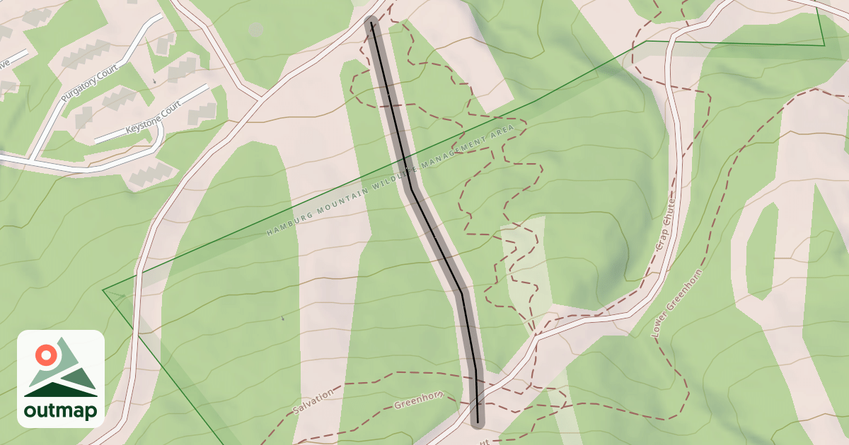 Map of Lower Straightaway