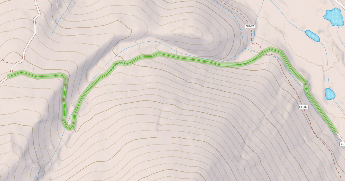 Map preview of Rock Island Trail