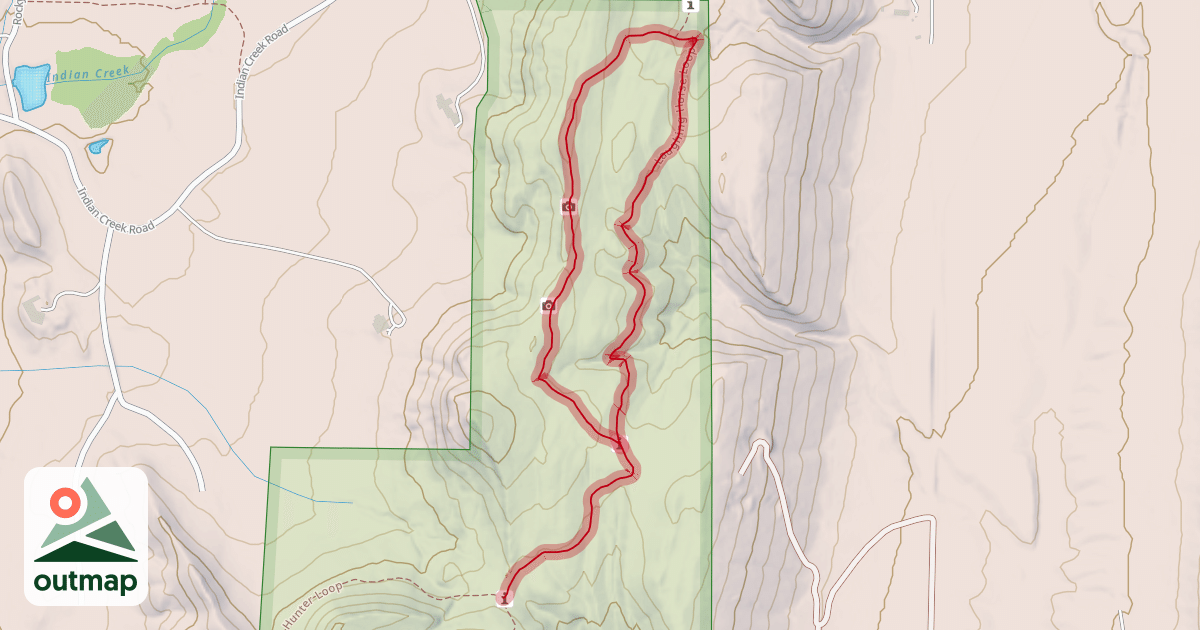 Map of Laughing Horse Loop