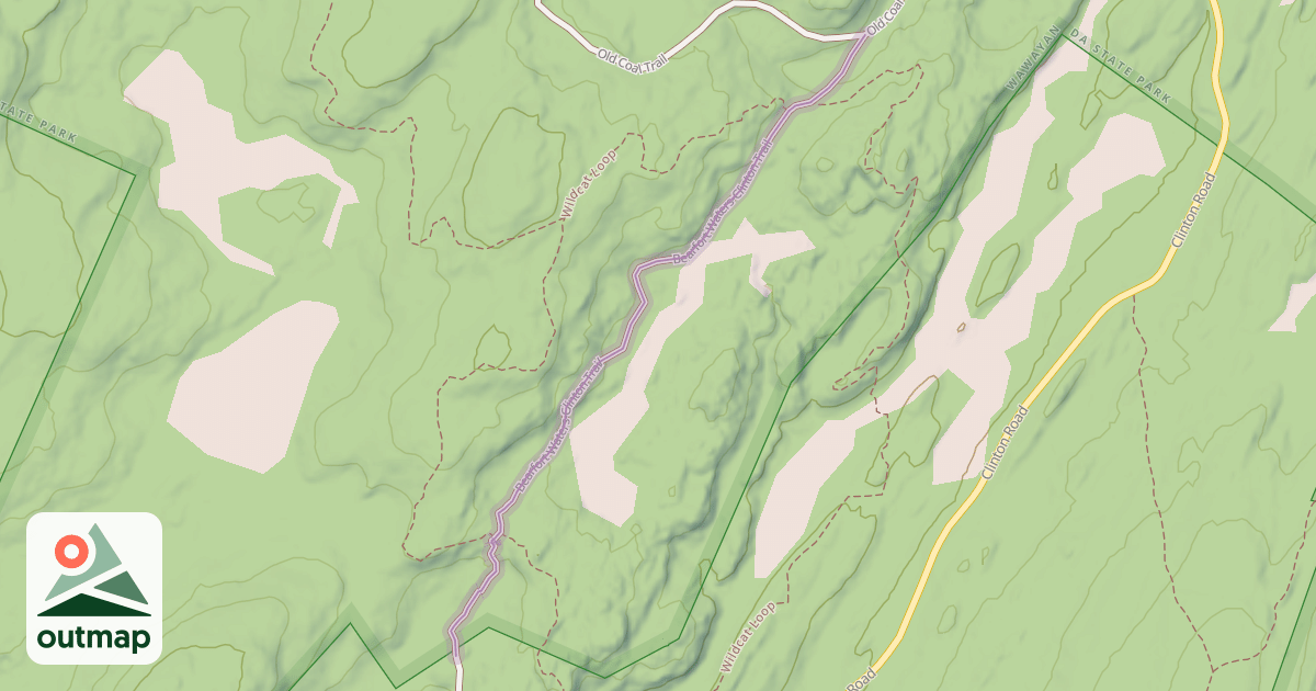 Map of Bearfort Waters-Clinton Trail