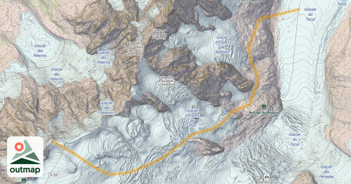 Map of Moyen Envers du Plan