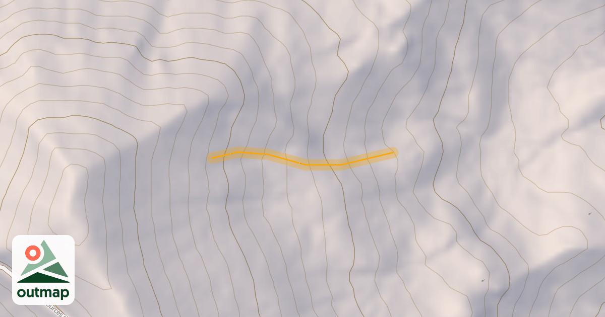 Map of Pouret Hors Piste