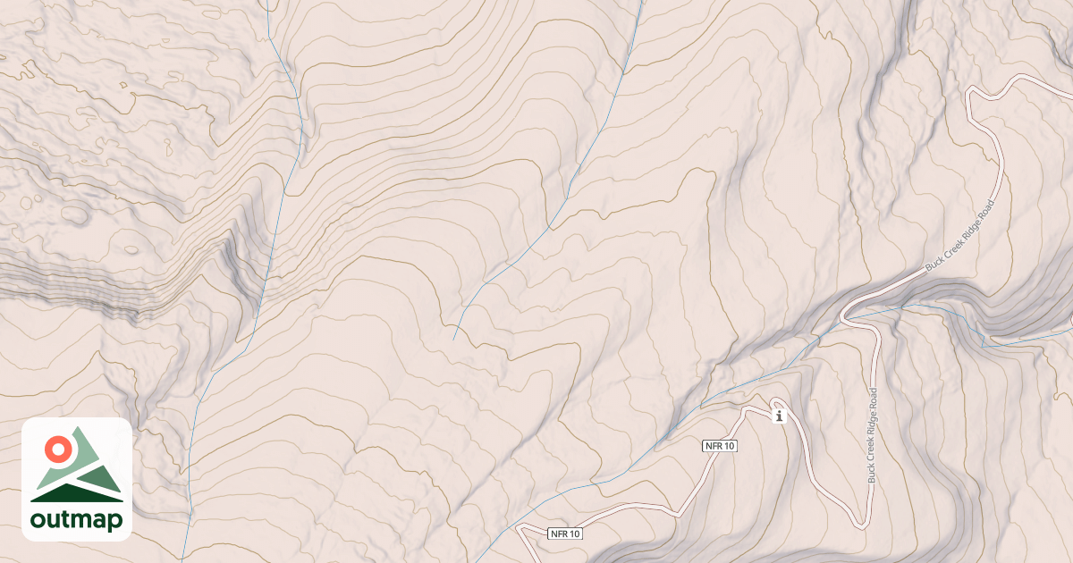 Map of Buck Ridge Spur 1