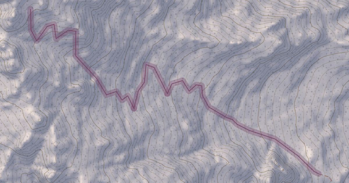 Map preview of Teewinot East Climb