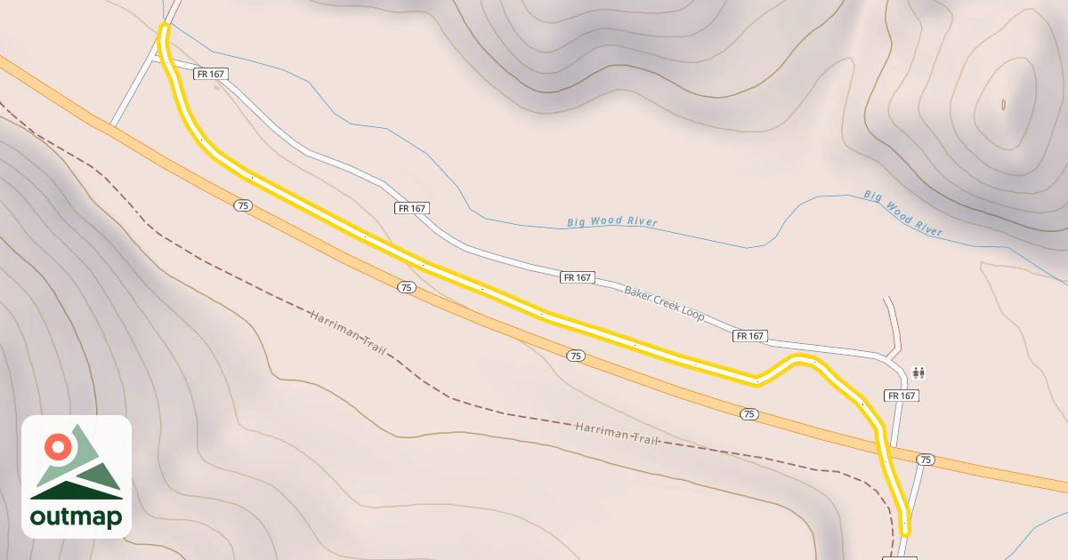 Map of Silver Creek Loop (Snowmobile)