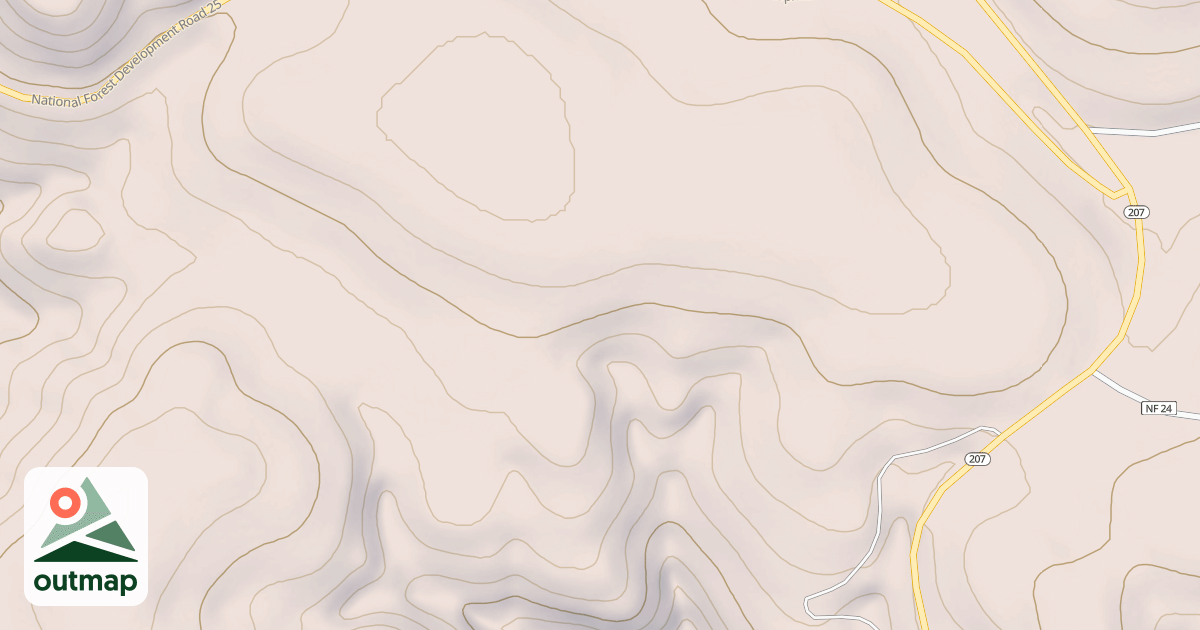 Map of USFS Motor Vehicle Use Map Trails 17828