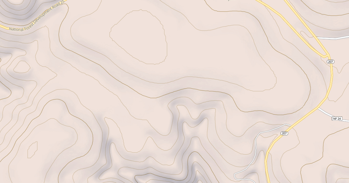 Map preview of USFS Motor Vehicle Use Map Trails 17828