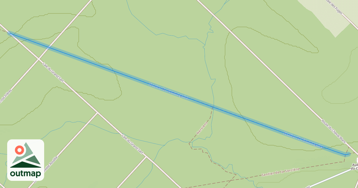 Map of Sentier de Gommegnies