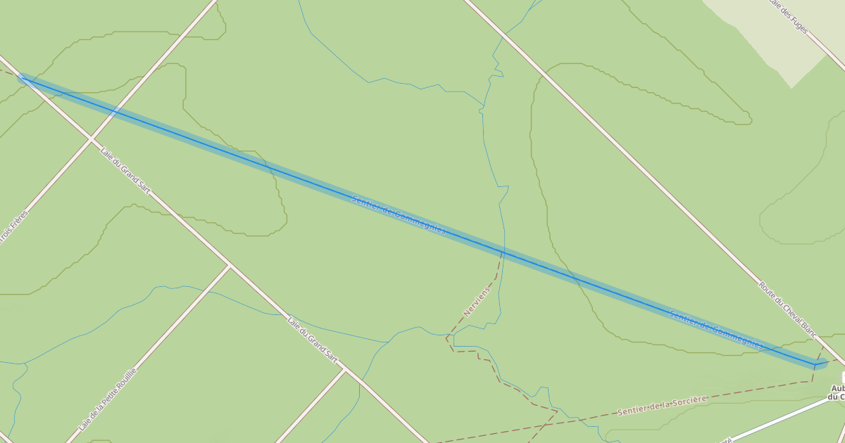 Map preview of Sentier de Gommegnies