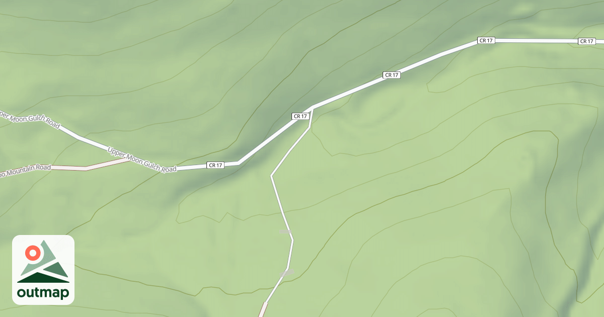 Map of MOON GULCH SPUR