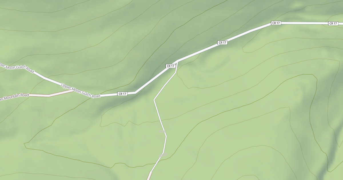 Map preview of MOON GULCH SPUR
