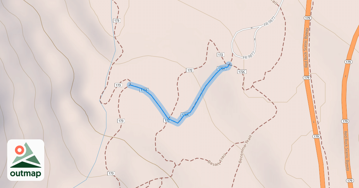 Map of Kaibab Trail