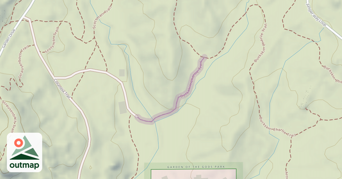 Map of Buckskin Charlie Trail