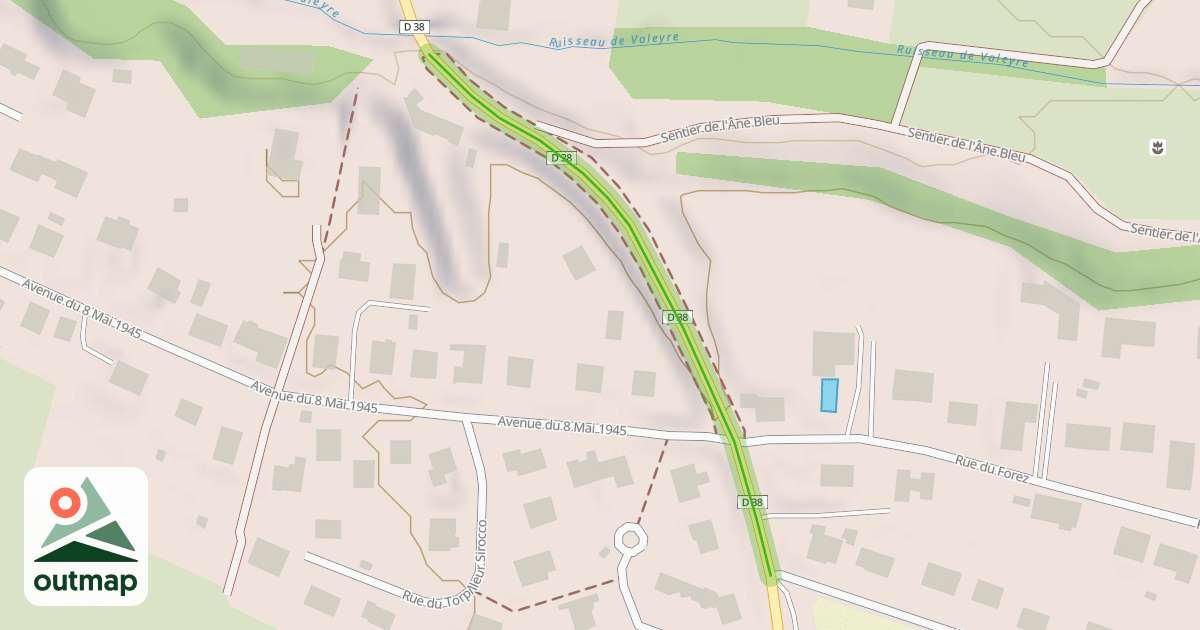 Map of Avenue Docteur Eugène Chassaing