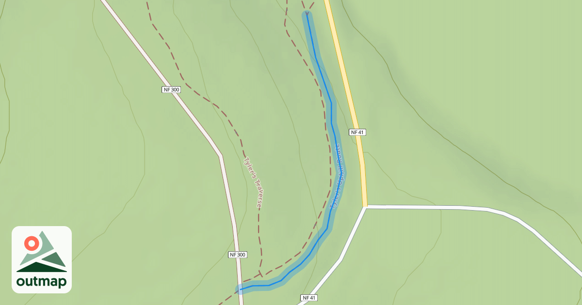 Map of Tyler's Uphill Route