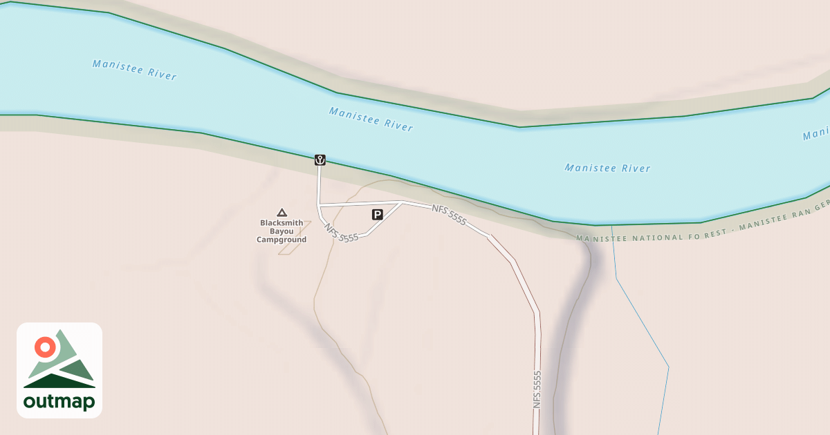 Map of BLACKSMITH BAYOU