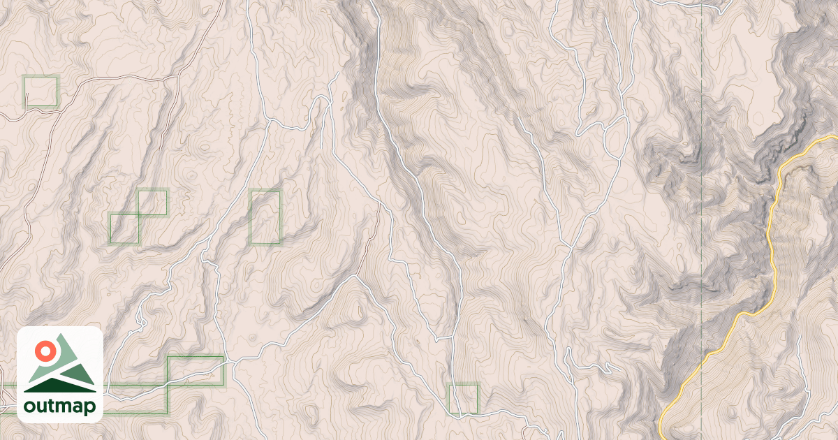 Map of Fifth Fork Rock Cr.