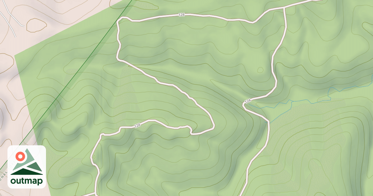 Map of White Sulphur Ohv Trail