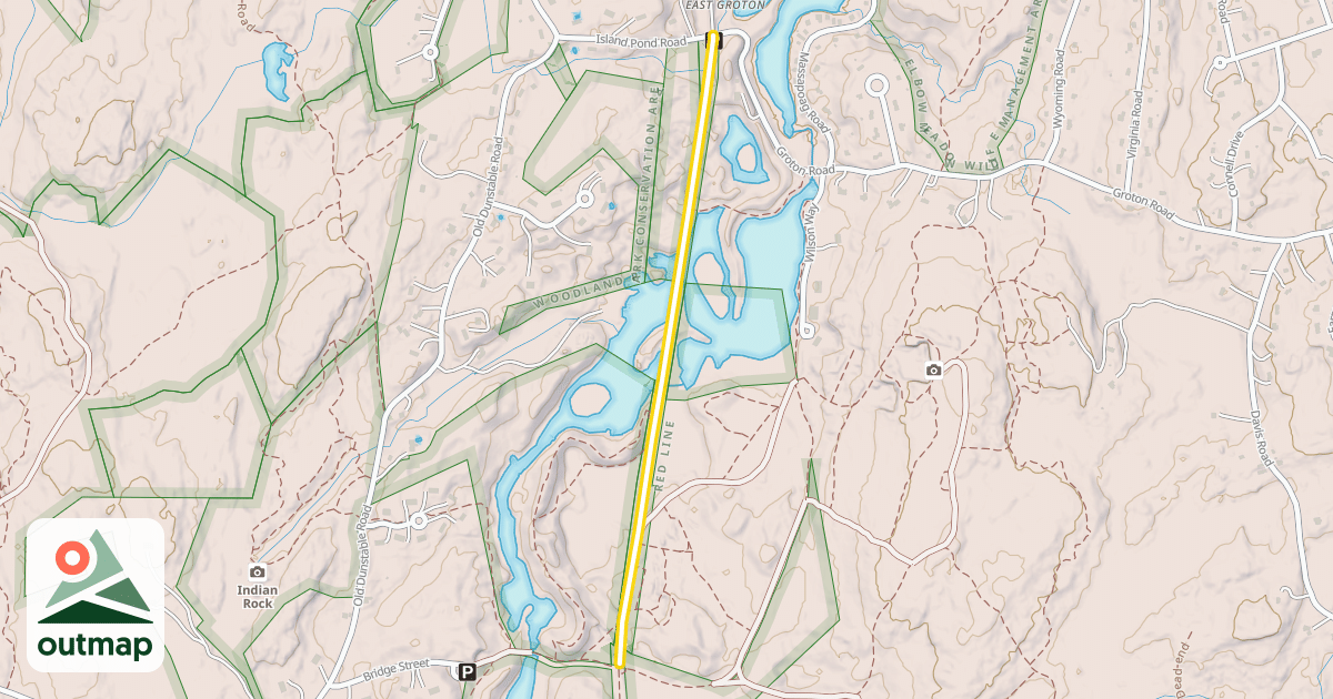 Map of Red Line Trail