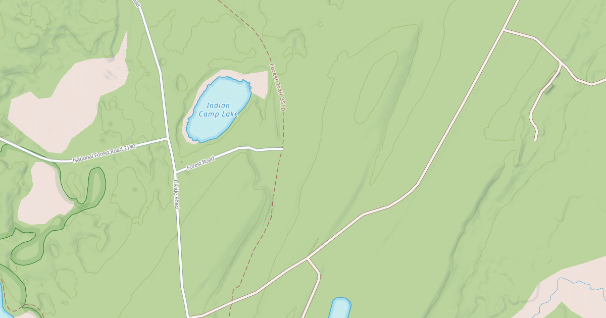 Map preview of FR 2226E - INDIAN CAMP SPUR E