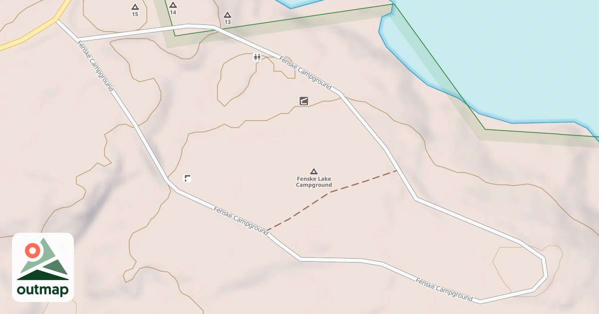 Map of FENSKE LAKE