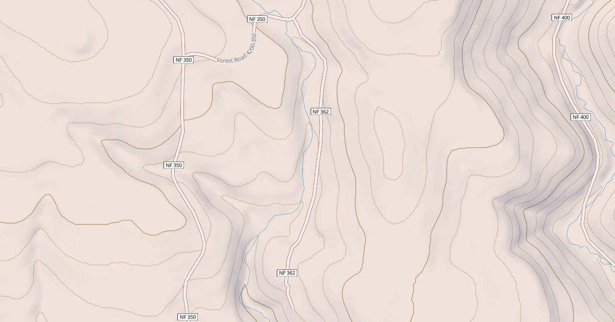 Map preview of USFS Motor Vehicle Use Map Roads {18F6198C-C084-41CE-AE6A-588C70DD4B4B}