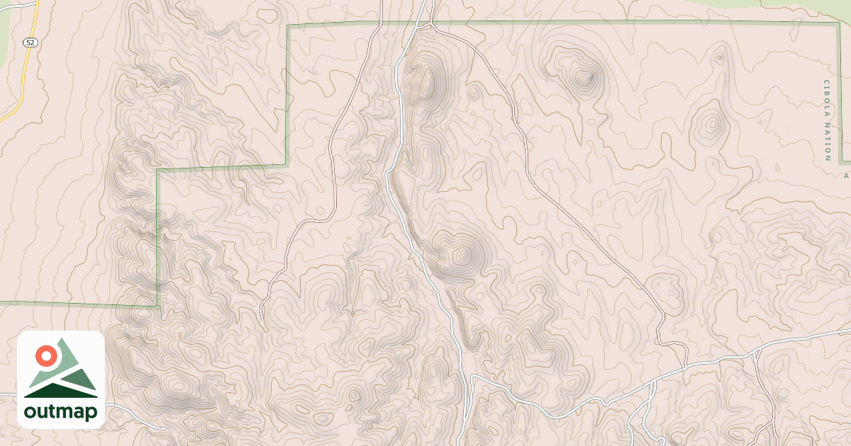 Map of N. DURFEE CANYON