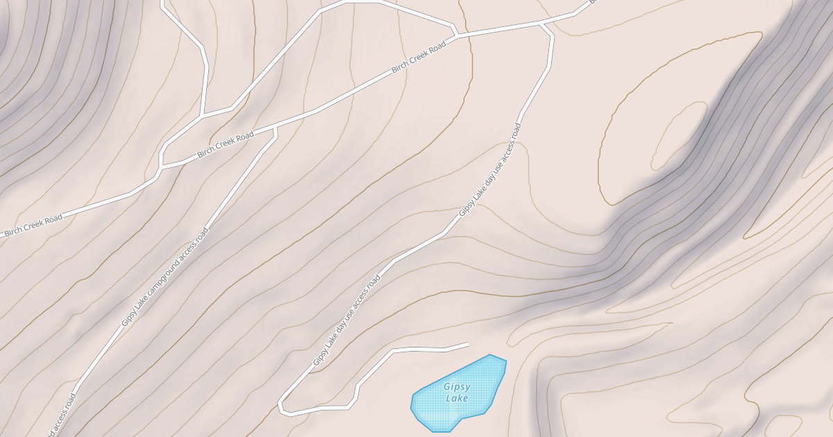 Map preview of GIPSY LAKE DAY USE