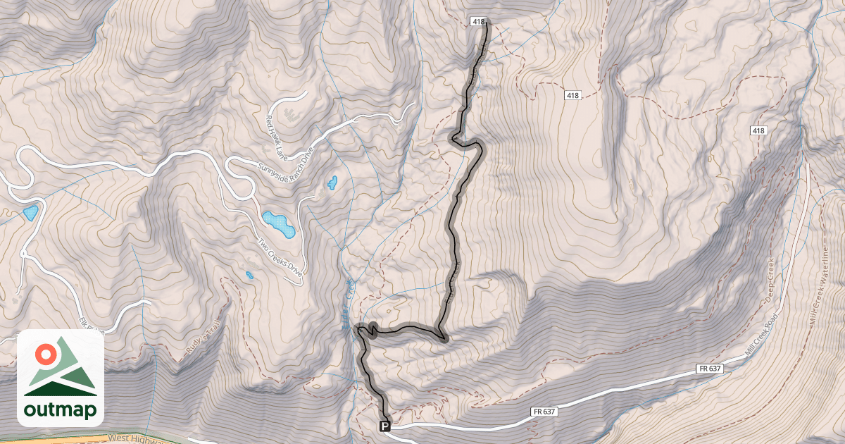 Map of Eider Creek