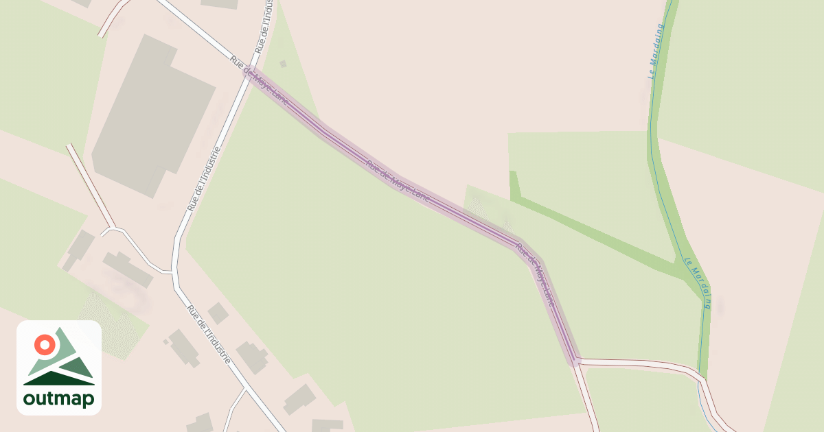 Map of Rue de Maye-Lane