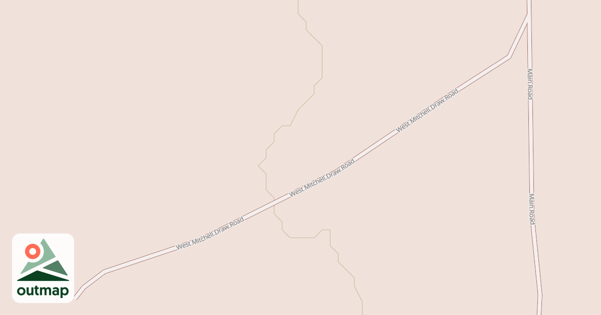 Map of WEST MITCHELL DRAW