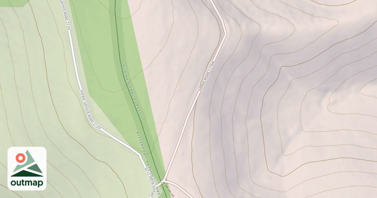 Map of CINNAMON BEAR CREEK SPUR