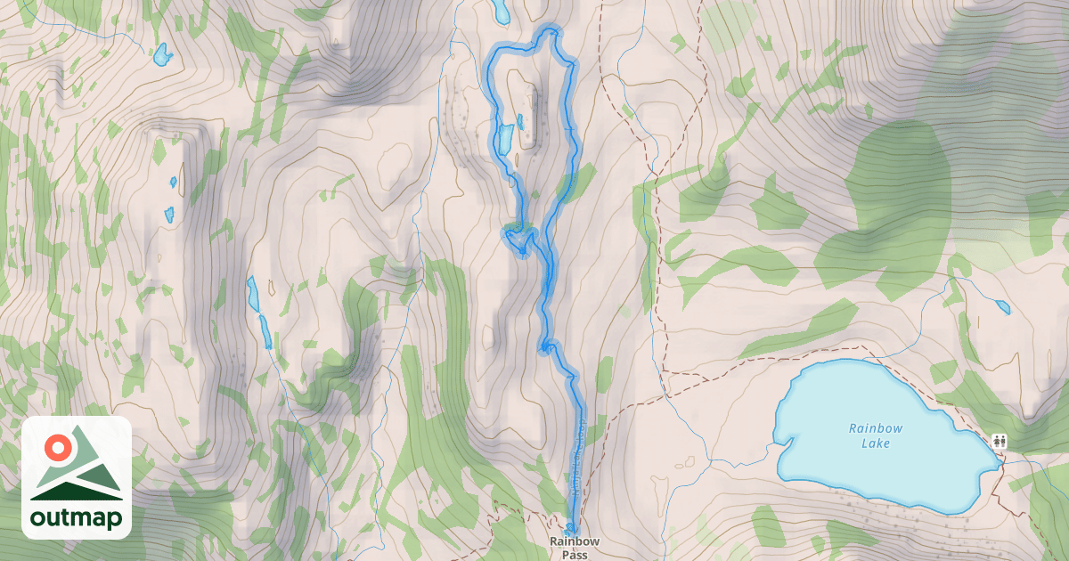 Map of Ninja Lake loop