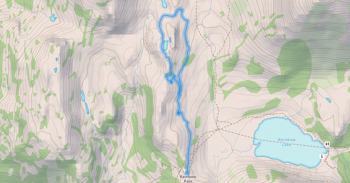Map preview of Ninja Lake loop