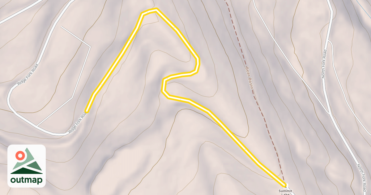 Map of Ridge Fork Road