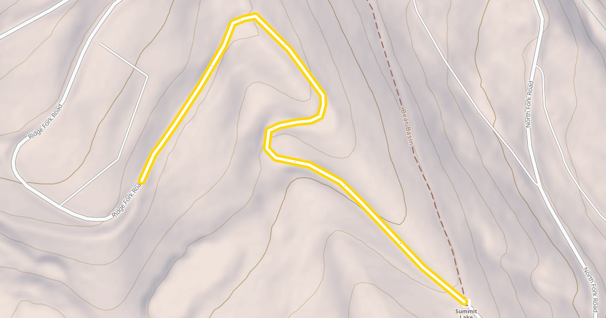 Map preview of Ridge Fork Road