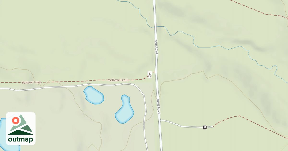 Map of Bald Mountain Rec. Area - Yellow Trail