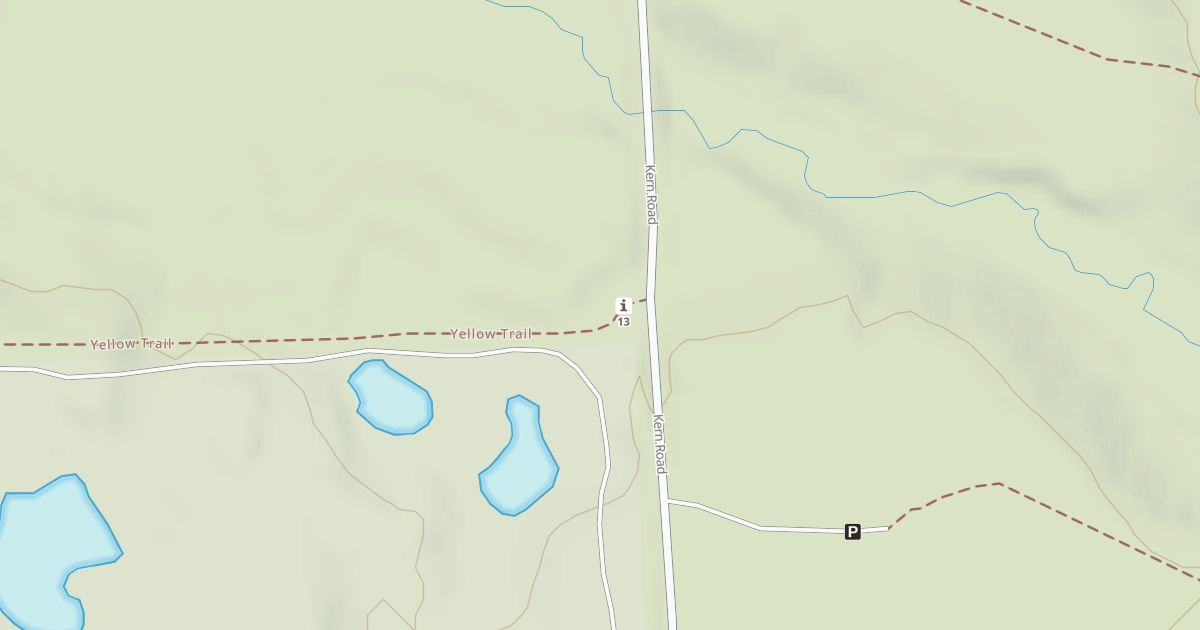 Map preview of Bald Mountain Rec. Area - Yellow Trail