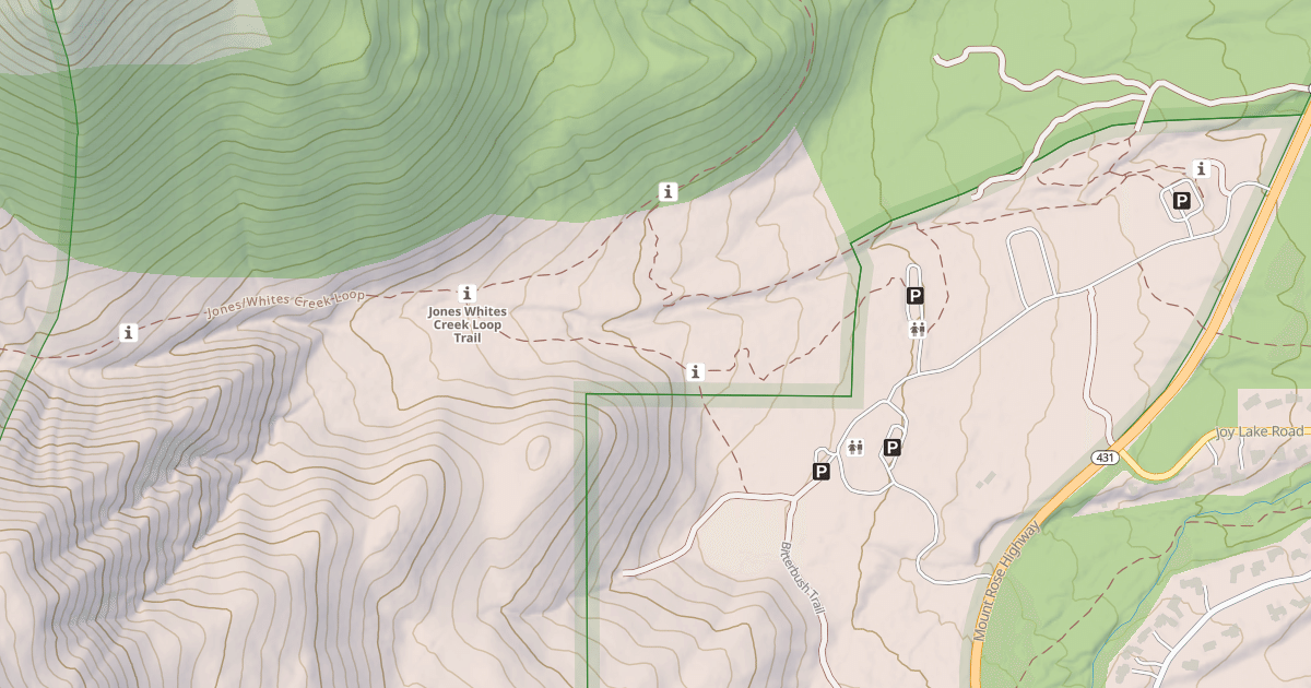 Map preview of JONES CREEK ROAD