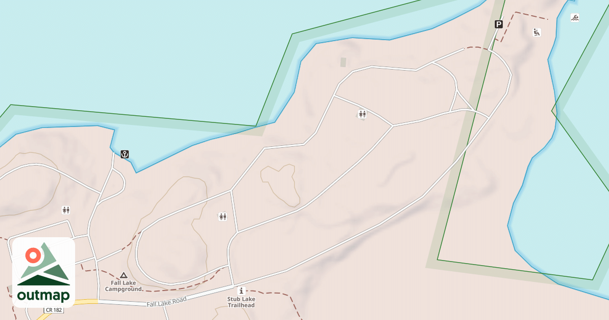 Map of FALL LAKE