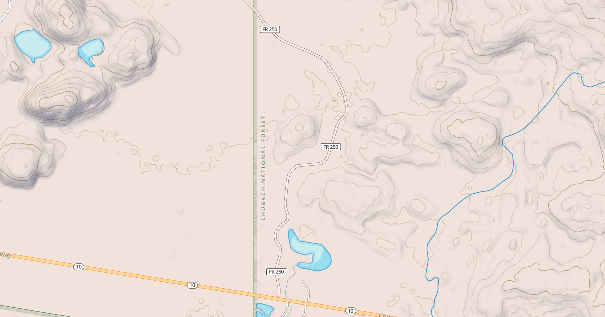 Map preview of EIGHTEEN MILE LAKE RD